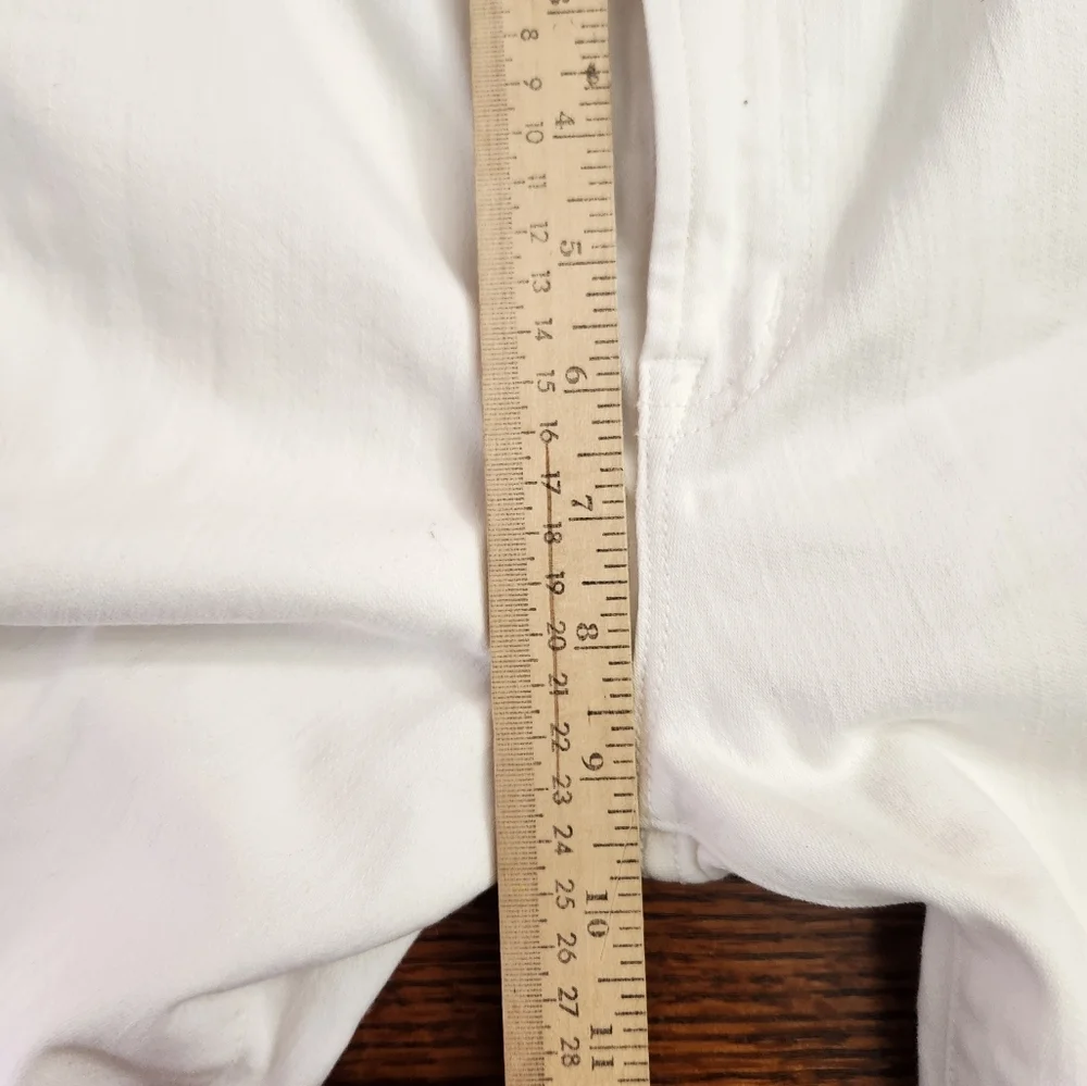 J. Crew Womens White Stretch Full-length Jeans Size 31 x 30 NWT 90% cotton
